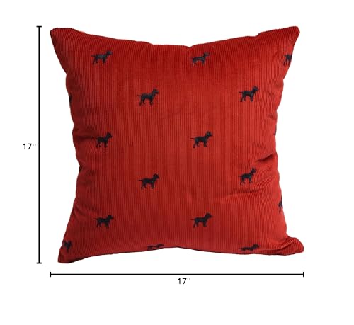 Blazing Needles Corduroy Throw Pillow, 17&quot;, Scottish Scotty