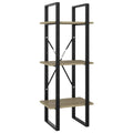 vidaXL 3-Tier Book Cabinet Sonoma Oak 15.7"x11.8"x41.3" Chipboard