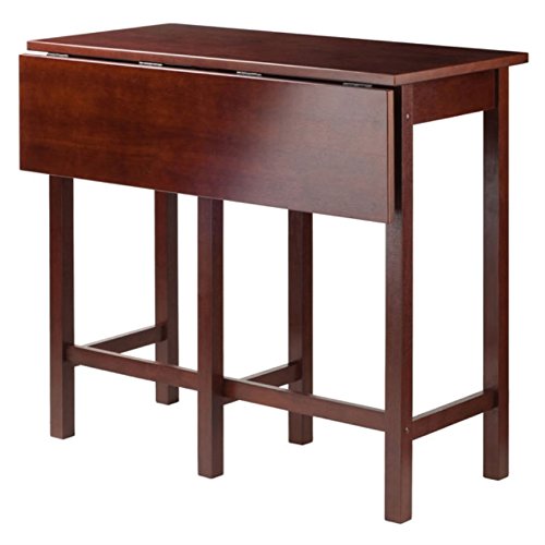 Ergode Obsidian 3-Piece Counter Table Set | Sleek Design | Black Veneer Top | Easy Assembly | 2 Black Square-Leg Stools | (94334-VV)