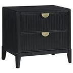 Coaster Home Furnishings Brookmead Transitional 4-Piece Bedroom Set Queen Size Panel Bed Frame 60-inch Headboard Black 224711Q-S4