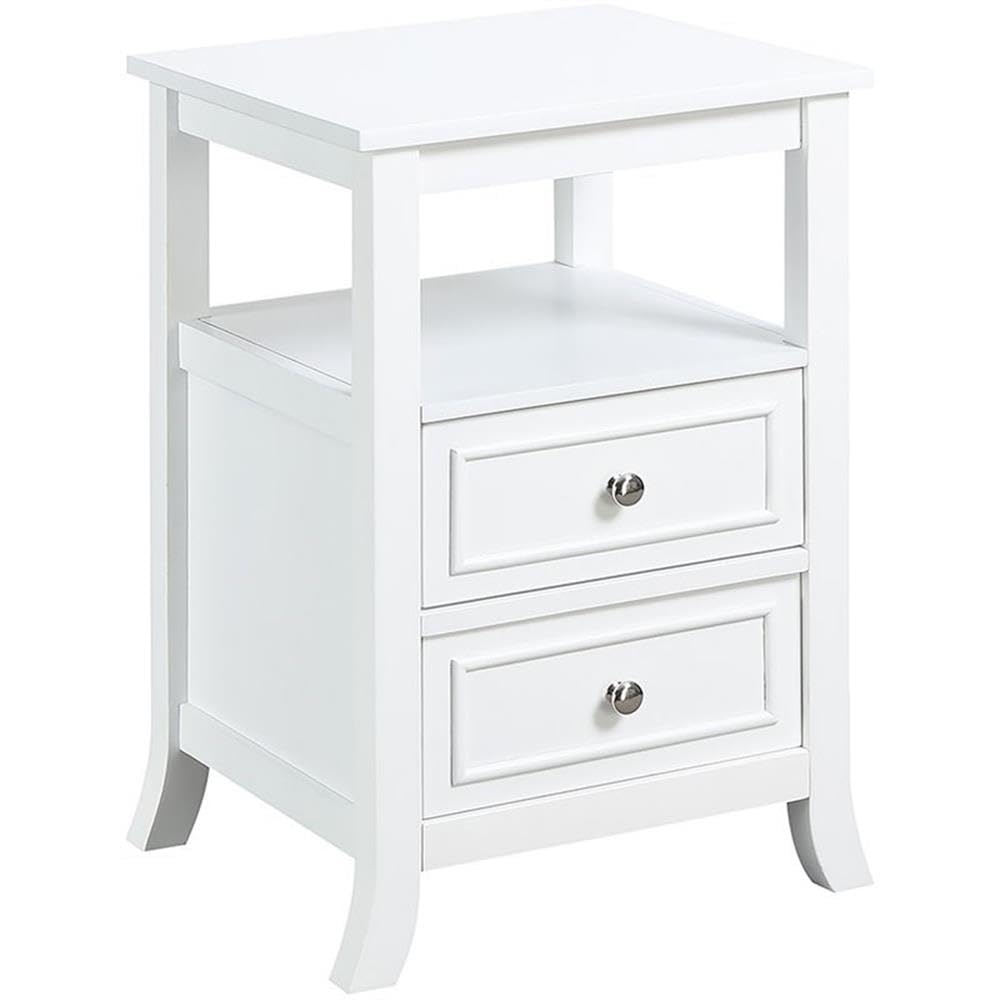 Convenience Concepts Melbourne End Table, White