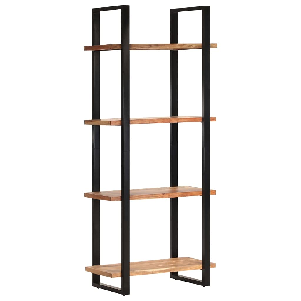 4-Tier Bookcase 31.5&quot;x15.7&quot;x70.9&quot; Solid Acacia Wood