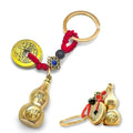 Adorinno 12 Zodiac Feng Shui Gourd Keychain - Brass Gourd, Lucky Coin, Bring Good Luck and Wealth, Chinese Style Decorative Pend