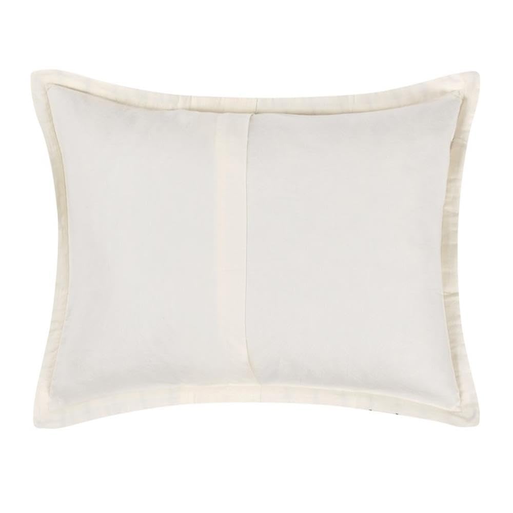 Kosas Home Kingston 20X26 Stripe Flax Linen & Cotton Standard Sham In Ivory