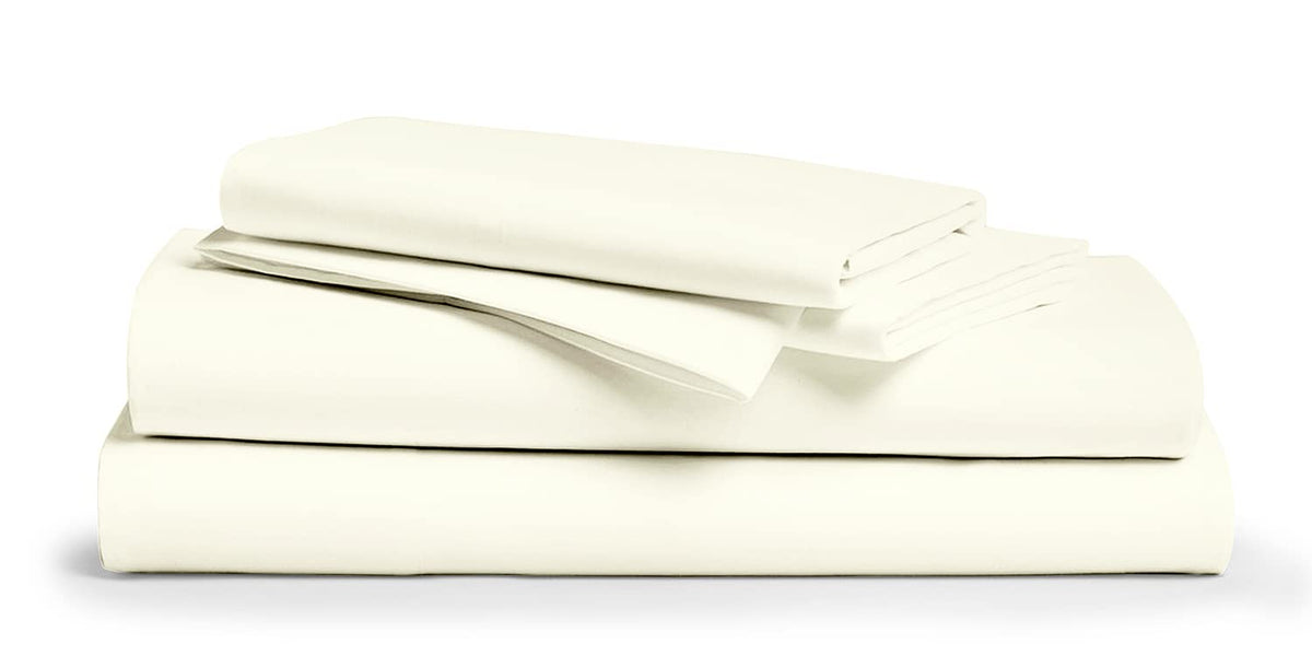 Texas Linen Co. Egyptian Cotton Split King Sheet Set - 800 Thread Count 5 Pc Ivory Sheets For Adjustable Bed, Extra Long Staple