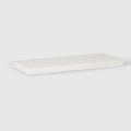Westintrends Solace Water Resistant Outdoor Patio Bench Seat Cushion, 43 X 18, White