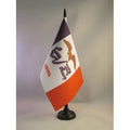 Iowa Table Flag 5' X 8' - Us State Of Iowa Desk Flag 21 X 14 Cm - Black Plastic Stick And Base - Az Flag