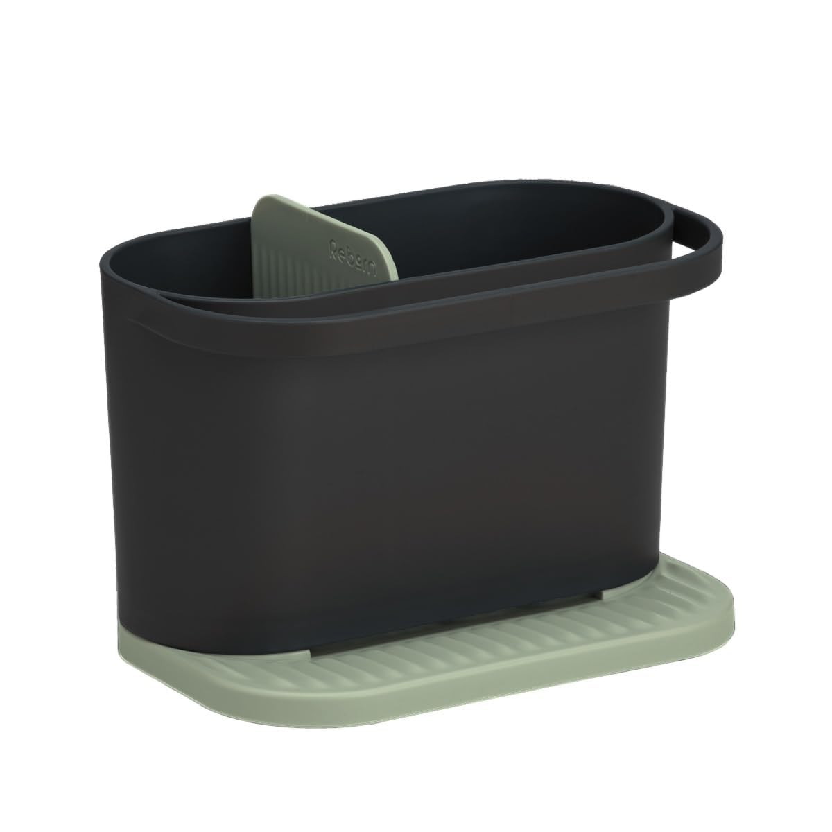 ReBorn Recycled Kitchen Sink Tidy Made in UK  Sage Green & Charcoal Grey
