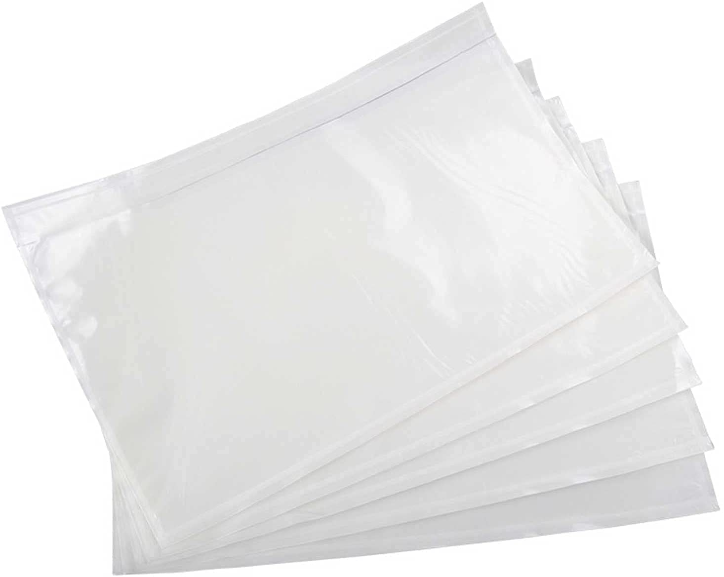 7.5' X 5.5' Packing List Pouches, Shipping Label Envelopes Clear Adhesive Top Loading Packing List - 500 Packs