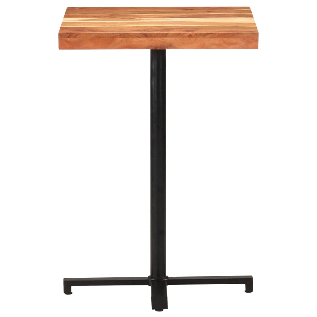 Bar Table Square 23.6&quot;x23.6&quot;x43.3&quot; Solid Acacia Wood
