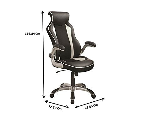 Coaster Furniture Adjustable Height Office Chair Black and Silver 800048