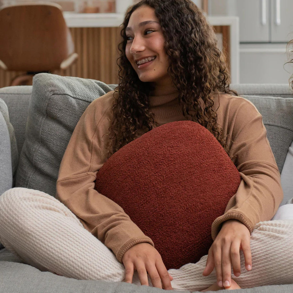 Quiet Mind The Original Weighted Pillow For Adults - (Small, Chili Oil, 6 Lbs) - Weighted Body Pillow - Versatile Cooling Body P