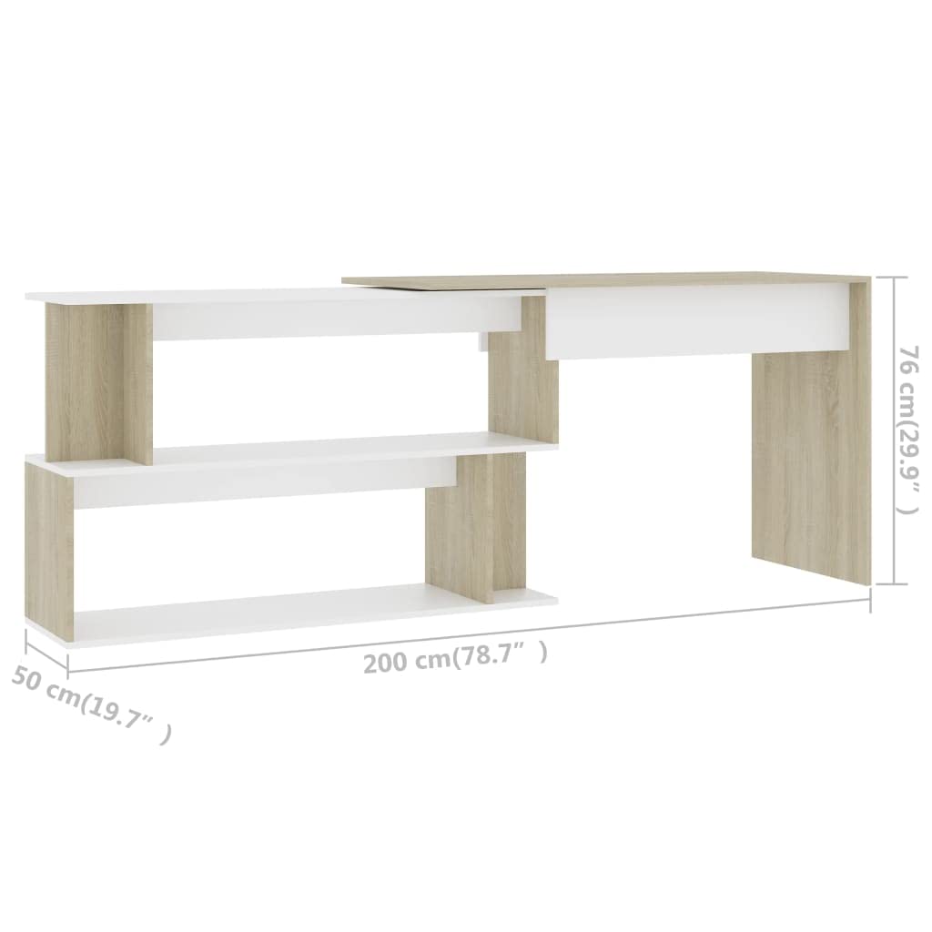 vidaXL Corner Desk