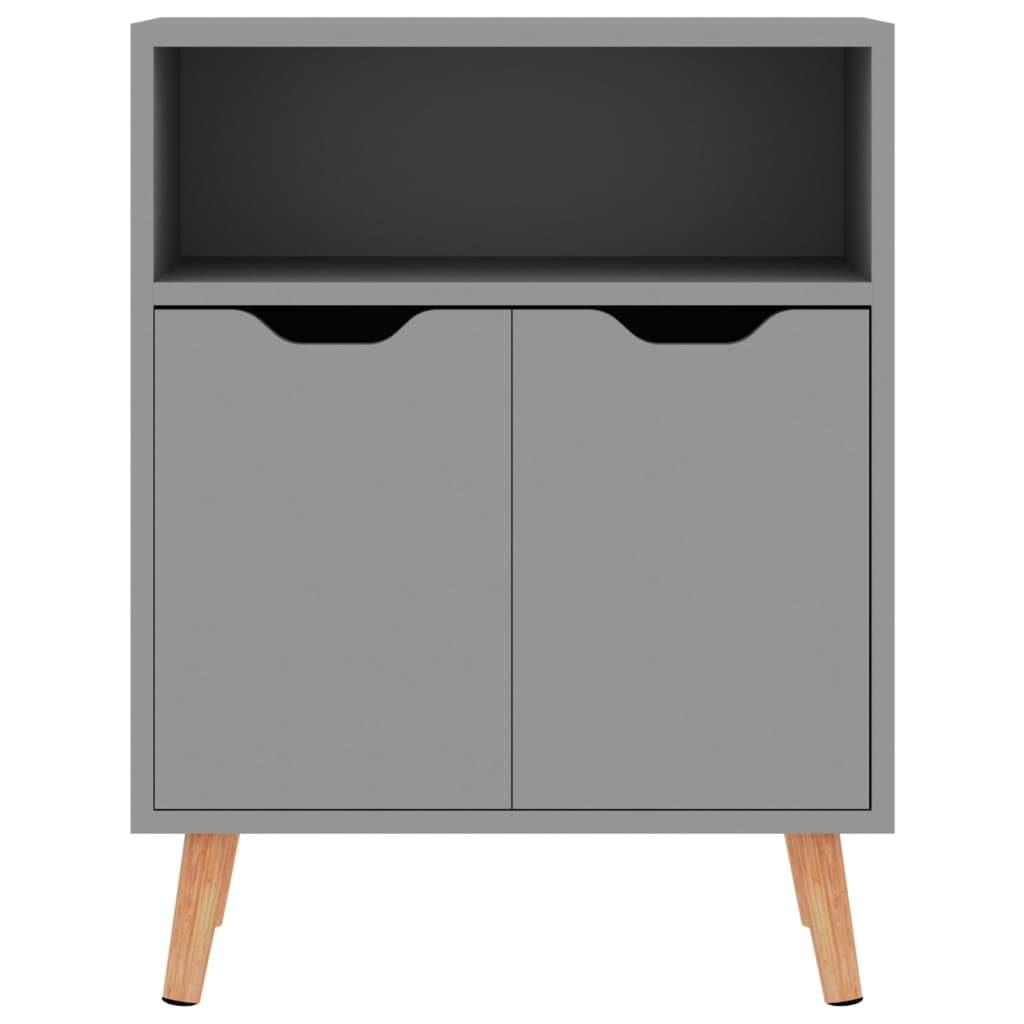 vidaXL Sideboard Gray 23.6&quot;x11.8&quot;x28.3&quot; Chipboard