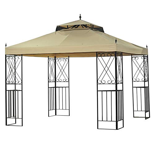 Garden Winds Replacement Canopy Top Cover For The Classic Scroll 10' X 12' Gazebo - 350