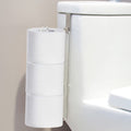 Toilet Paper Holder with Storage Extra 3 Roll Tissue, Over The Tank Toilet Paper Holder Wall Mount, Brushed Nickel and Chrome Ti
