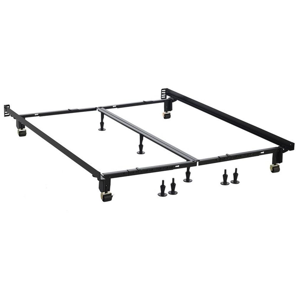 Mega Multi-Fit Bed Frame Twin/Full/Queen/King/Cal. King Heavy Duty In Coffee