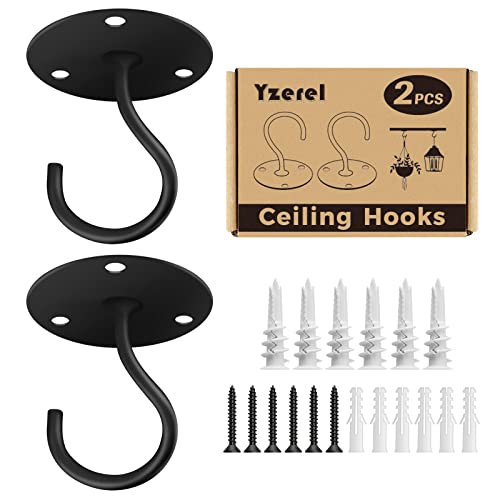 Ceiling Hooks For Hanging Plants - Metal Plant Bracket Iron Wall Mount Lanterns Hangers For Hanging Bird Feeders, Lanterns, Wind