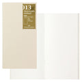 Traveler'S Company Traveler'S Notebook Refill 013, Lightweight Blank Paper, 128 Pages