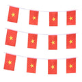 Vietnam Flags Vietnamese Small String Mini Flag Pennant Banner Decorations