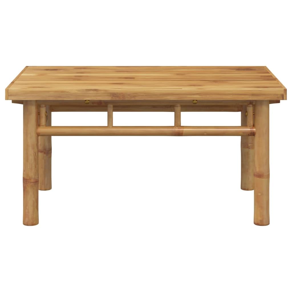 vidaXL Bamboo Coffee Table - Accent Furniture for Living Room, Bedroom, Office & Outdoor Spaces - 27.6 x 15.7 x 13.8