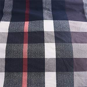 Karever Navy Plaid Comforter Set Twin Multicolor Checkered Bedding Quilt Set Navy Blue Tartan Grid Comforter Striped For Women T