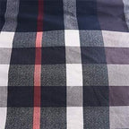 Karever Navy Plaid Comforter Set King Multicolor Checkered Bedding Quilt Set Navy Blue Tartan Grid Comforter Striped Women Navy