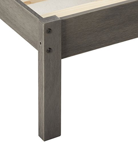 Donco Kids 212-Fag Louver Bed, Full, Antique Grey