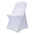 Babenest Spandex Folding Chair Covers - 30Pcs Upgraded Universal Stretch Washable Fitted Chair Slipcovers Protector For Wedding, Holidays, Banquet, Party, Easter Celebration (White)