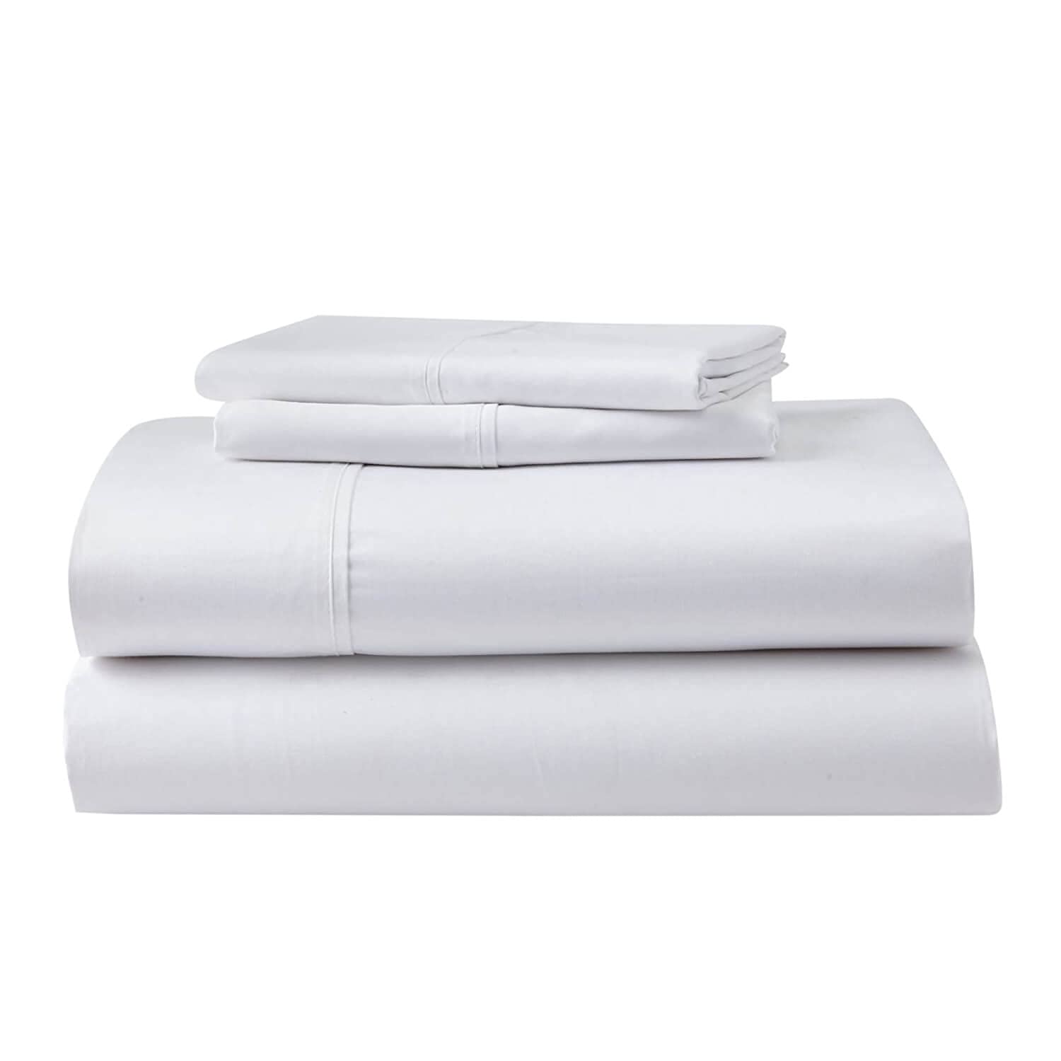 Ghostbed King Cooling Supima Cotton And Tencel Luxury Sheet Set - Wrinkle Resistant With Deep Pockets, 6 Piece, White