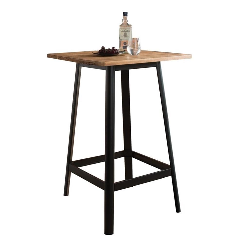 Acme Jacotte Bar Table in Natural and Black