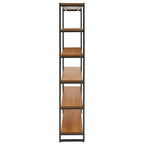 Npd Furniture And More New Pacific Direct Anderson 6 Tier Bookcase, Gliese Brown