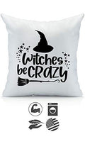 Oh, Susannah Witches Be Crazy Halloween Throw Pillow Case Cover Fits 18X18 Insert Packaged In Gift Box Ideal For Halloween Decor