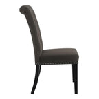 Coaster Home Furnishings Alana Upholstered Tufted Side Chairs with Nailhead Trim (Set of 2) and Brown Velvet