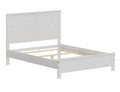 HomeRoots 490287 48 x 78.25 x 42 in. White Solid Wood Twin Size Bed Frame