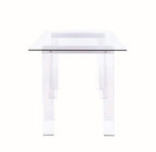 Coaster Home Furnishings Amaturo Acrylic Writing Desk with Glass Top Clear