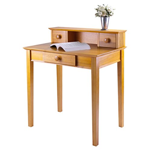 Emmett Writing Desk - Distinctive Design, Versatile Functionality, Ample Storage, Keyboard Tray, File Drawer, 2 Additional Drawers (99333-VV)