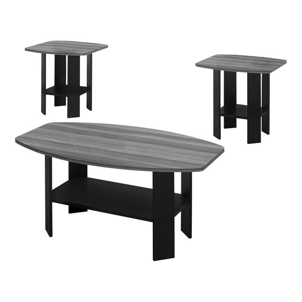 Monarch Specialties I TABLE SET, Black