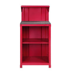 ACME Cargo Metal Reception Desk with 2 Compartments in Red