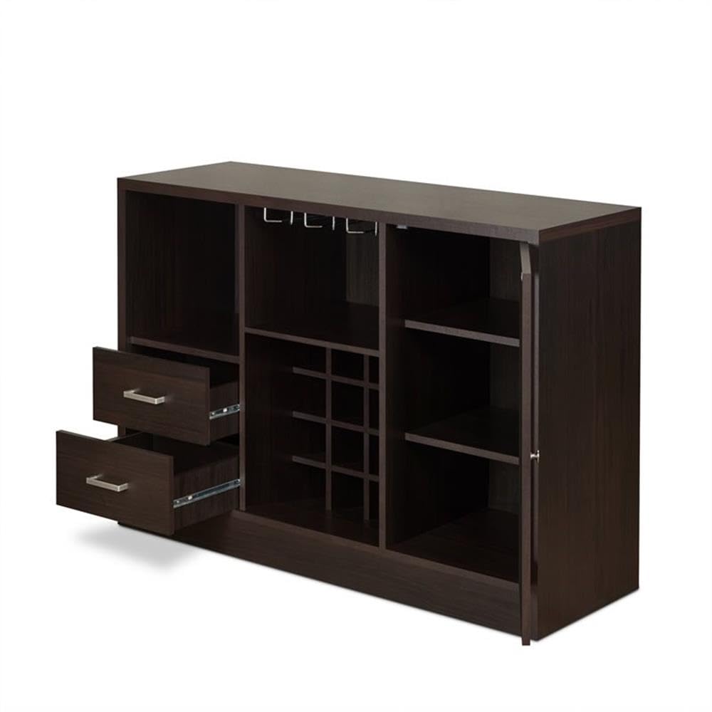 Acme Joice Wooden 2-Drawer Server with Shelf in Espresso