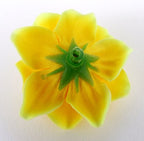 (50) Silk Yellow Roses Flower Head - 1.75' - Artificial Flowers Heads Fabric Floral Supplies Wholesale Lot For Wedding Flowers