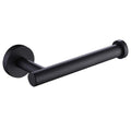 APLusee Matte Black Toilet Paper Holder, Stainless Steel Tissue Roll Hanger, Round TP Dispenser Wall Mount for Bathroom, Kitchen
