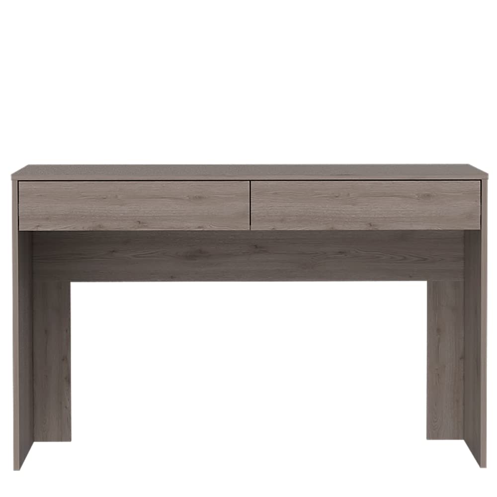 Tuhome Modern Engineered Wood Ash Andalucia Three Drawer Computer Desk