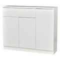Royaloak Rome Italian Shoe Rack | Elegant 3Door Wooden Shoe Cabinet With 2 Drawers | Stylish Storage Organizer For Shoes | Spac