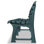 vidaXL Garden Bench Plastic Green Bench Furniture Patio Patio Park