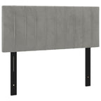 vidaXL Headboard Light Gray 39.4"x2"x30.7"/34.6" Velvet