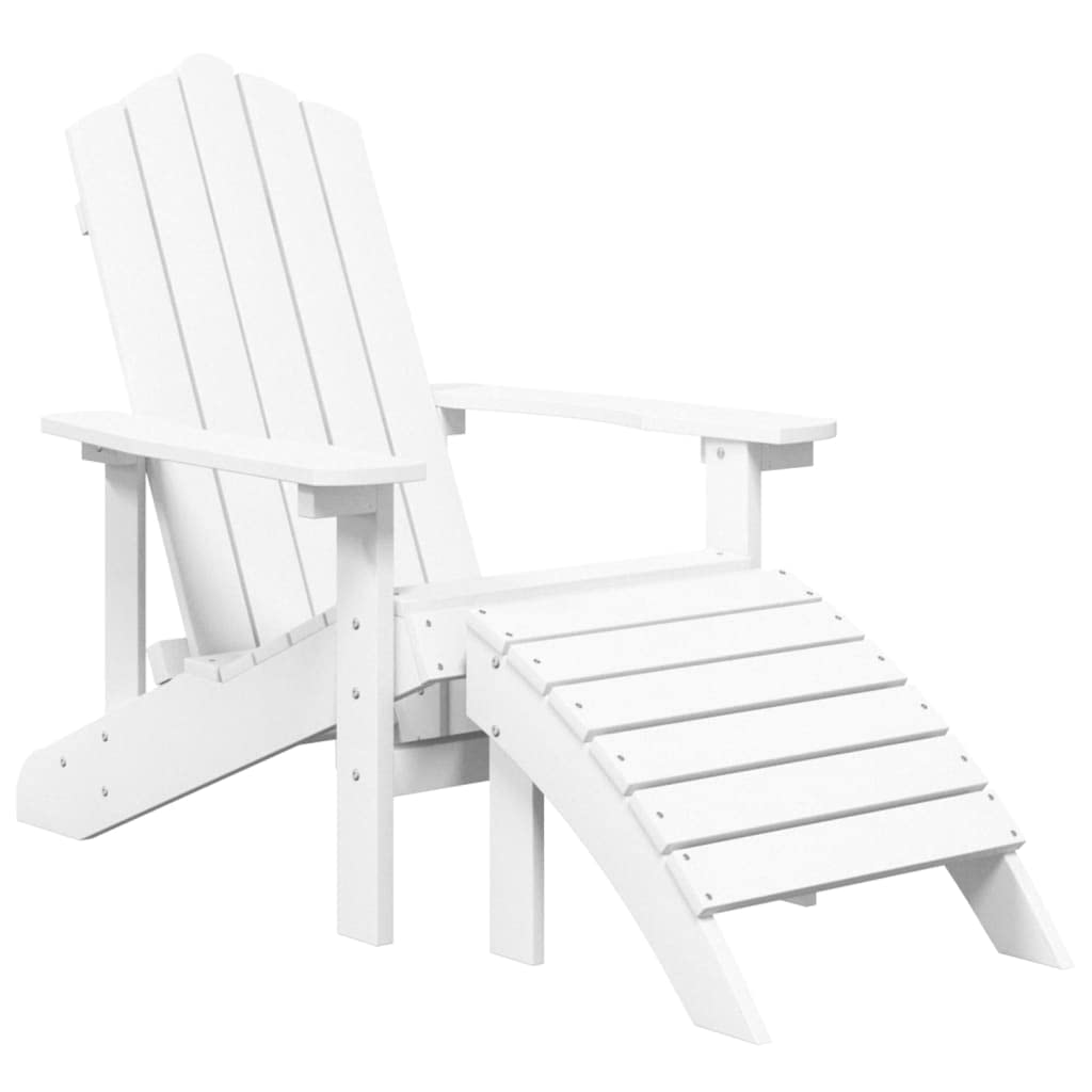 vidaXL Patio Adirondack Chair with Detachable Footstool