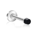 Door Stoppers 6 Inch Door Stops Heavy Duty Rustproof Stainless Steel Screw-In Door Holder With Babyproof Black Rubber Bumper Tip