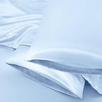 Aormenzy Black Satin Pillowcase For Hair And Skin, Satin Pillow Cases For Women Standard Size Set Of 2 With Envelope Closure Sil