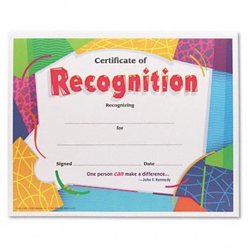 Trend Colorful Classics Awards Form,Cert Of Recog,30/Pk (Pack Of20)